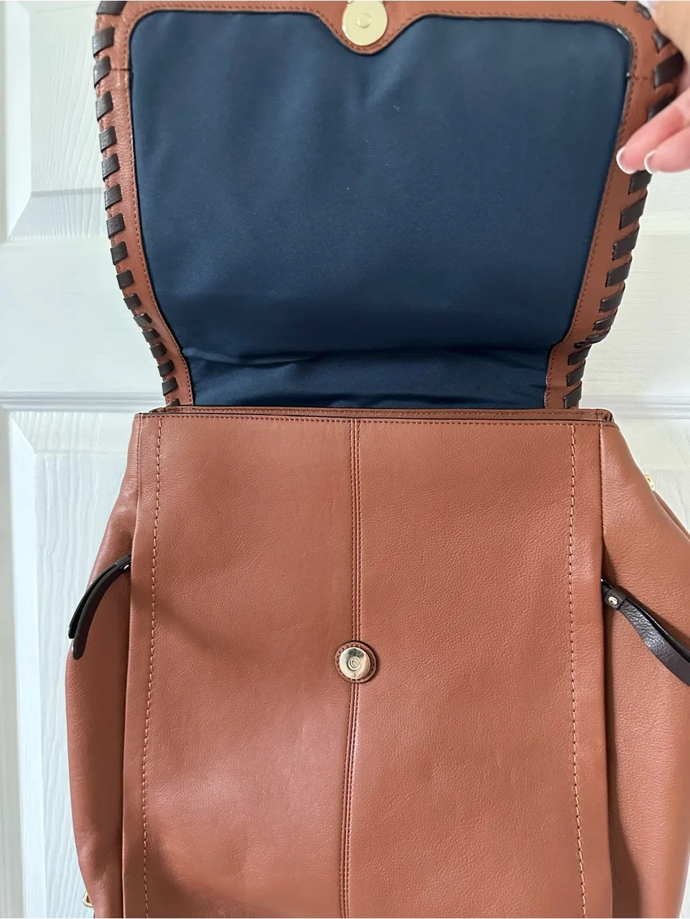 Cole Haan Brown Leather-Backpack – Casual Daypack never used stored